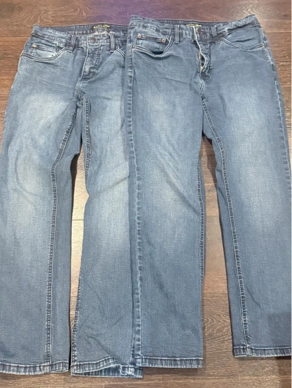 2 Pairs Urban Star Men’s Jeans 32x30 Straight Leg Denim Lot 1559